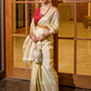 Classic Silk Cream Weaving Saree