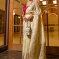 Classic Silk Cream Weaving Saree