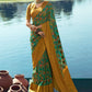 Contemporary Silk Green Digital Print Saree