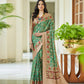 Trendy Saree Silk Green Digital Print Saree