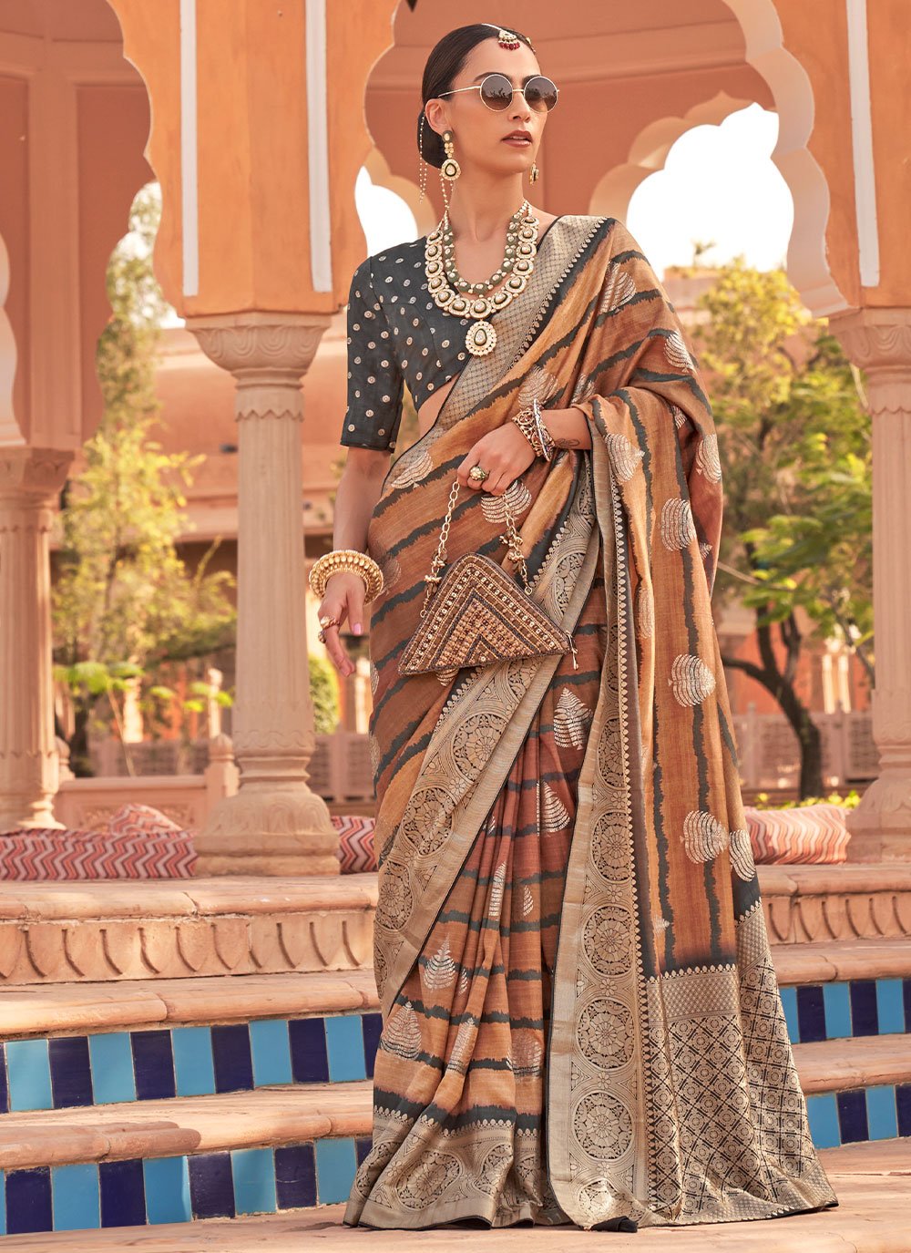 Classic Silk Multi Colour Digital Print Saree