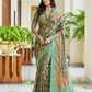 Trendy Saree Silk Green Digital Print Saree