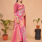 Trendy Saree Silk Pink Digital Print Saree