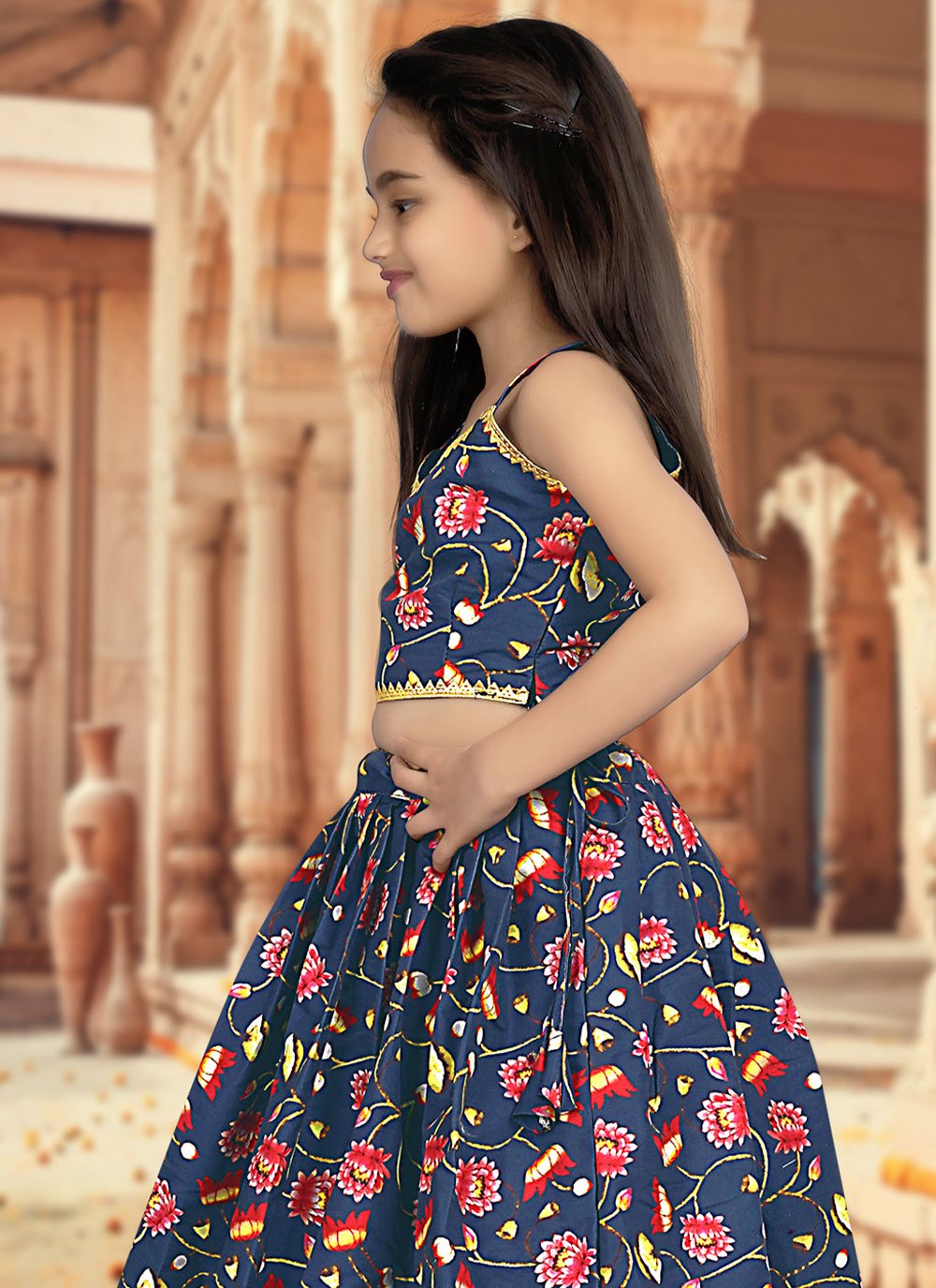 Buy Green & Beige Ethnic Wear Sets for Girls by Kinder Kids Online |  Ajio.com