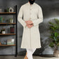 Kurta Pyjama Silk Green Embroidered Mens