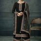 Pakistani Salwar Suit Georgette Silk Black Embroidered Salwar Kameez