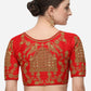 Blouse Silk Red Embroidered Blouse