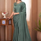 Trendy Saree Silk Sea Green Embroidered Saree