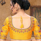 Blouse Silk Yellow Embroidered Blouse