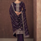 Salwar Suit Silk Purple Embroidered Salwar Kameez