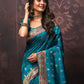 Classic Silk Blue Weaving Saree