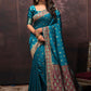 Classic Silk Blue Weaving Saree