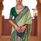 Designer Silk Green Lace Saree