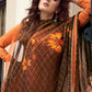 Salwar Suit Silk Viscose Orange Digital Print Salwar Kameez