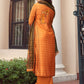 Salwar Suit Silk Viscose Orange Digital Print Salwar Kameez