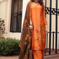 Salwar Suit Silk Viscose Orange Digital Print Salwar Kameez