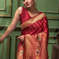 Traditional Saree Silk Maroon Weaving Saree
