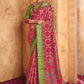 Trendy Saree Silk Pink Foil Print Saree