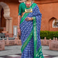 Trendy Saree Silk Multi Colour Foil Print Saree