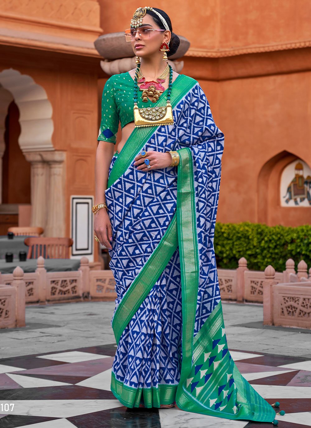 Trendy Saree Silk Multi Colour Foil Print Saree