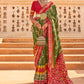Trendy Saree Silk Green Red Weaving Saree