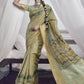 Contemporary Silk Green Digital Print Saree