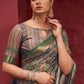 Contemporary Silk Green Digital Print Saree