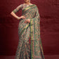 Contemporary Silk Green Digital Print Saree