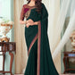 Contemporary Silk Green Embroidered Saree