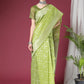 Contemporary Organza Silk Green Weaving Saree