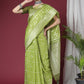 Contemporary Organza Silk Green Weaving Saree