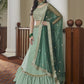 A Line Lehenga Silk Green Dori Work Lehenga Choli