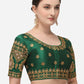 Designer Blouse Silk Green Embroidered Blouse