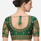 Designer Blouse Silk Green Embroidered Blouse