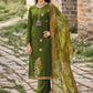 Pakistani Salwar Suit Silk Green Embroidered Salwar Kameez