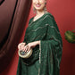 Straight Salwar Suit Silk Green Embroidered Salwar Kameez