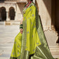 Classic Silk Green Embroidered Saree