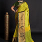 Classic Silk Green Weaving Saree