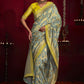 Designer Silk Grey Weaving Saree