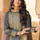 Pant Style Suit Silk Grey Digital Print Salwar Kameez