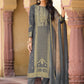 Pant Style Suit Silk Grey Digital Print Salwar Kameez