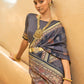 Classic Silk Grey Woven Saree