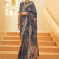 Classic Silk Grey Woven Saree
