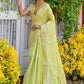 Contemporary Silk Green Booti Saree