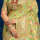 Traditional Saree Silk Green Kashmiri Saree