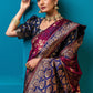 Contemporary Silk Magenta Weaving Saree