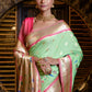 Classic Silk Green Meenakari Saree