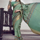 Trendy Saree Silk Sea Green Digital Print Saree