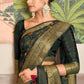 Contemporary Silk Viscose Morpeach Weaving Saree