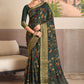 Contemporary Silk Viscose Morpeach Weaving Saree